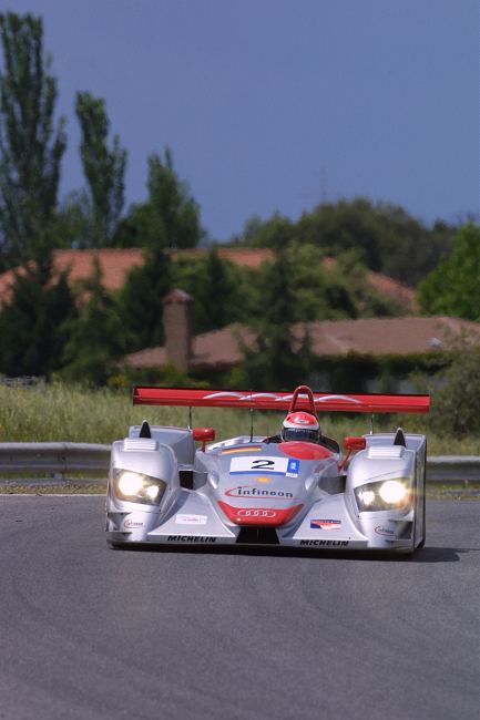 Emanuele Pirro in the Infineon Audi R8 #2