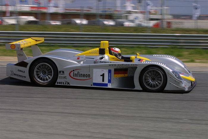 Tom Kristensen in the Infineon Audi R8 #1