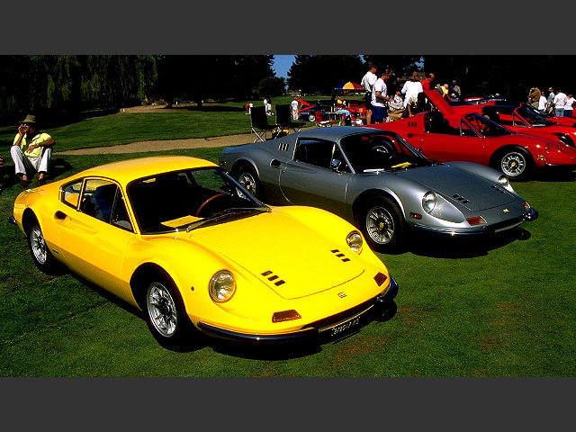 Dino 206 GT s/n 00126 and Dino 246 GTS s/n 03620