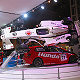 BAR 004 F1 on Honda stand
