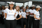 LG Super Racing weekend - Grid Girls preparing ...