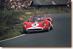 N&uuml;rburgring 1000 km 1965 Graham Hill at the wheel of Maranello Concessionaires� 275 P2 s/n 0826, which he shared with Jackie Stewart