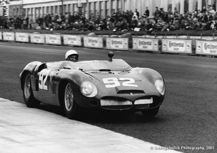N&uuml;rburgring 1000 km 1962: This race was the first motorsport event, that photographer Rainer W. Schlegelmilch visited. It was won by Phil Hill and Olivier Gendebien in the Dino 196 SP s/n 0790