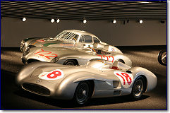 Mercedes-Benz W196 1955, 300SLR 1955, 300SL 1952 (front to back)
