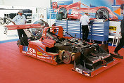 The Doran/Lista 333 SP s/n 025 in the paddock.