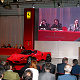 Gullwing doors of the Enzo Ferrari opened width, Luca di Montezemolo, Piero Ferrari and Jean Todt