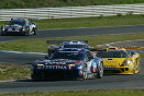 The leading Chrysler Viper of Mike Hezemans was under pressure during the first part of the race from the Saleens of Walter Lechner Jnr and Tommy Erdos