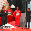Luca di Montezemolo, Michael Schumacher, Rubens Barrichello and Jean Todt