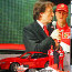 Luca di Montezemolo, Michael Schumacher, Rubens Barrichello and Jean Todt