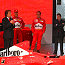 Luca di Montezemolo, Michael Schumacher, Rubens Barrichello and Jean Todt