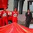 Michael Schumacher, Rubens Barrichello and Jean Todt and