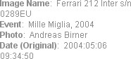 Image Name:  Ferrari 212 Inter s/n 0289EU
Event:  Mille Miglia, 2004
Photo:  Andreas Birner
Date ...