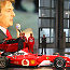 Luca di Montezemolo, Michael Schumacher, Rubens Barrichello and Jean Todt