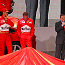 Michael Schumacher, Rubens Barrichello and Jean Todt