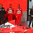 Luca di Montezemolo, Michael Schumacher, Rubens Barrichello and Jean Todt