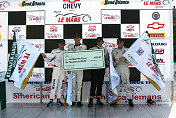 All four winners of the New Century  Mortgage "FastQual" award after the Chevy presents Petit Le Mans qualifying  session