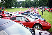 A nice turnout of cars at the 2000 FOCGB Concours d'Elégance