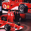 Luca di Montezemolo, Michael Schumacher, Rubens Barrichello and Jean Todt