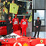 Luca di Montezemolo, Michael Schumacher, Rubens Barrichello and Jean Todt