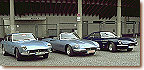 Same chassis type - three different models: 330 GT 2+2, 365 California and 500 Superfast