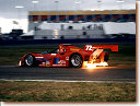 Red hot - Mauro Baldi with the 333 SP of Doran/Lista Racing in the infield