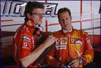 Michael Schumacher e Chris Dyer