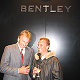 Derek Bell & Johnny Herbert on Bentley stand