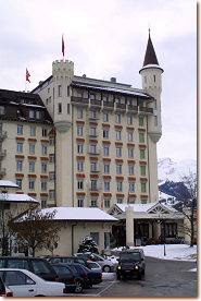 The famous Palace Hotel in Gstaad