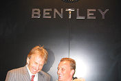 Derek Bell & Johnny Herbert on Bentley stand