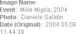 Image Name:   
Event:  Mille Miglia, 2004
Photo:  Daniele Salatin
Date (Original):  2004:05:06 11...