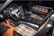 Early half-cloth interior of 365 GT 2+2 s/n 10933