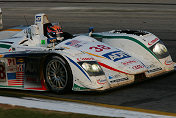 The beaten and battered No. 38 Champion Audi on its way to win the American Le Mans Series Chevy presents Petit Le Mans