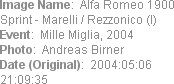 Image Name:  Alfa Romeo 1900 Sprint - Marelli / Rezzonico (I)
Event:  Mille Miglia, 2004
Photo:  ...