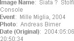 Image Name:  Siata ?  Stolfi Console
Event:  Mille Miglia, 2004
Photo:  Andreas Birner
Date (Orig...