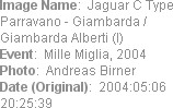 Image Name:  Jaguar C Type Parravano - Giambarda /  Giambarda Alberti (I) 
Event:  Mille Miglia, ...