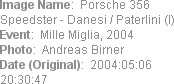 Image Name:  Porsche 356 Speedster - Danesi / Paterlini (I)
Event:  Mille Miglia, 2004
Photo:  An...
