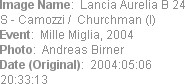 Image Name:  Lancia Aurelia B 24 S - Camozzi /  Churchman (I)
Event:  Mille Miglia, 2004
Photo:  ...