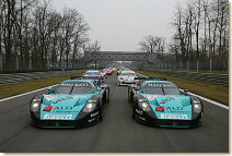 Maserati MC12 driven by Michael Bartels und Fabio Babini wurden nun Timo Scheider und Thomas Biagi von dem Mannheimer Team