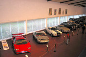 Part of display including Lamborghini Countach & Miura