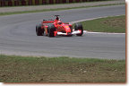 This is what the fans come to see - Michael Schumacher in F2001