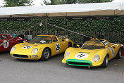 26 Ferrari 250 LM s/n 6313 Gary Pearson;11 Ferrari 206 SP Dino s/n 032 Carlos Monteverde