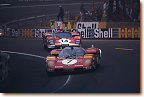 Le Mans 24 h 1970: Both these cars, the works-512S s/n 1026 (no. 7) of Bell/ Peterson and the Scuderia Filipinetti-512S s/n 1008 (no. 14) of Bonnier/ Wissell, didn’t finished the race.