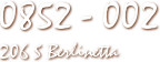 0852 - 002
206 S Berlinetta