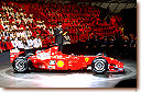 Ross Brawn explaining the new F2001's chassis