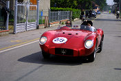 Wolfi and his daughter in Maserati 300 S sn 3070