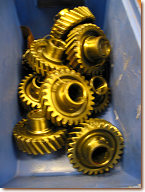 Gearwheels in protective coating