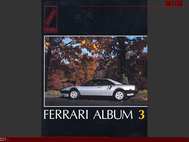 021 -
Falb3 -
0-940014-03-3
Ferrari Album 2 Jonathan Thompson The Color Market 1981 Englisch