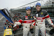 The winning Labre 550 Maranello drivers Lamy & Gardel