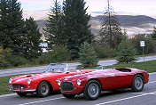 Ferrari 250 GT PF S2 Cabriolet s/n 3655GT & 212 Touring Barchetta s/n 0158ED