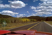 View of road from 250 GT PF SI Cabriolet